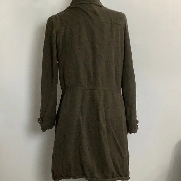 Laurie b. Anthropologie cotton / cashmere blend army green jacket. Sz M - Picture 2 of 11